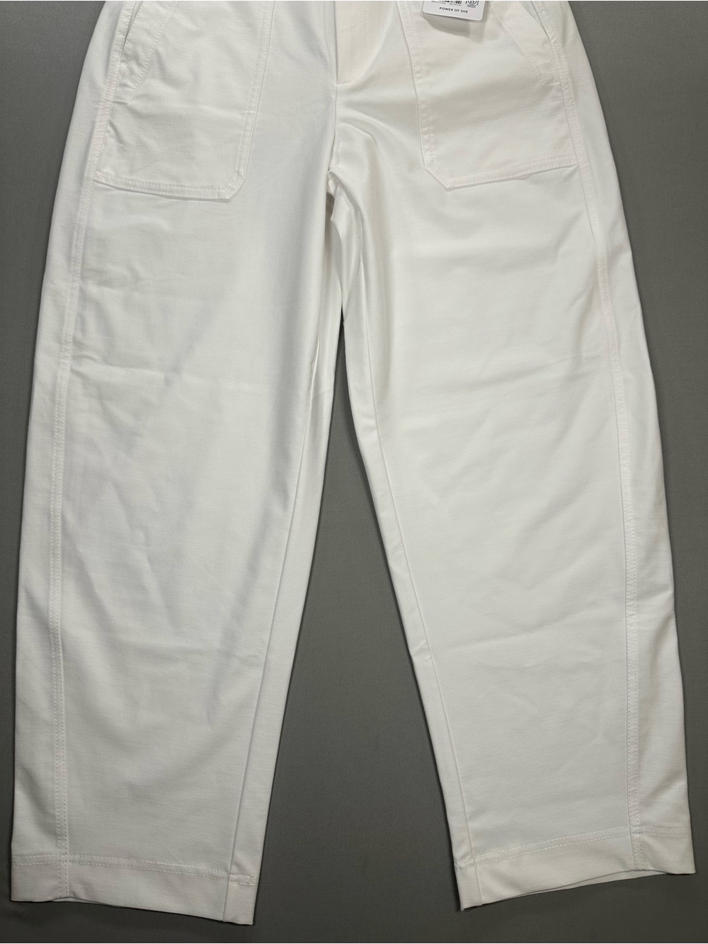 NWT Athleta Skyline High Rise Barrel Leg Pant, Bright White - Womens 6 - Picture 9 of 16